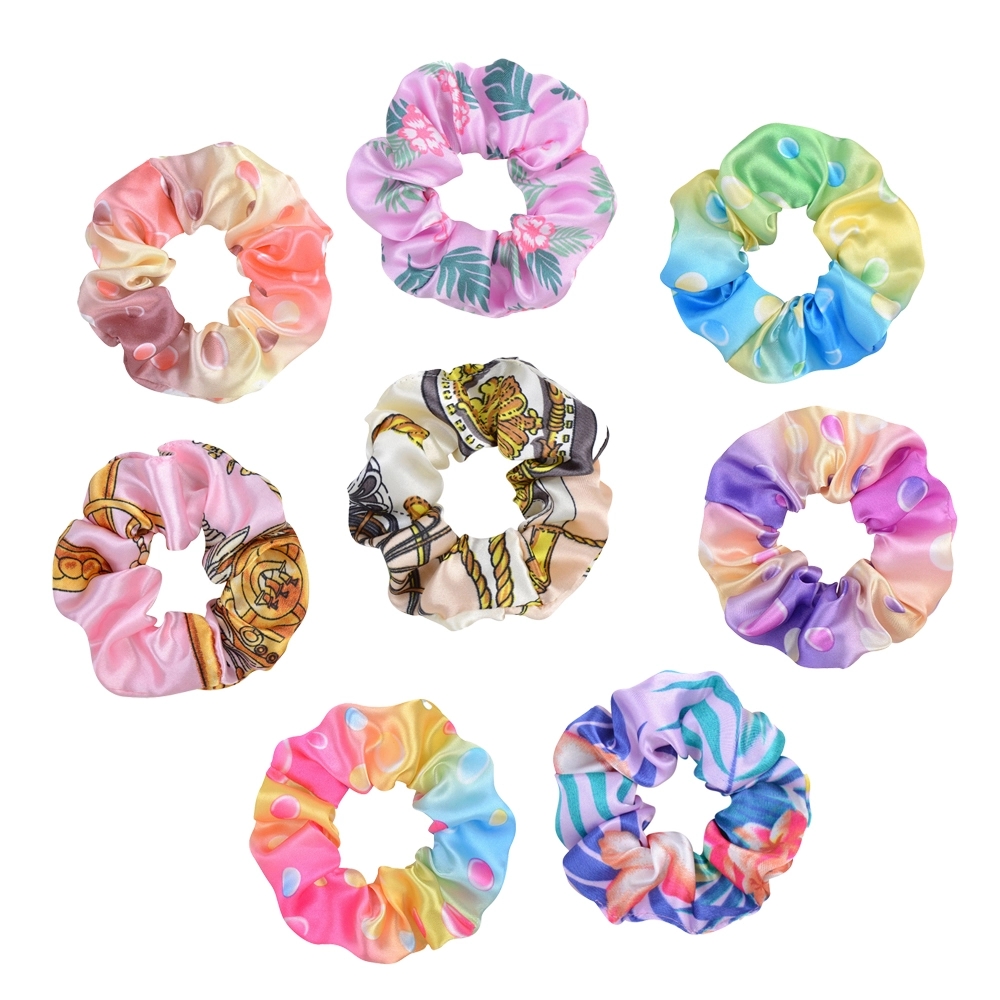 4 inch Custom Full Color Hair Scrunchies