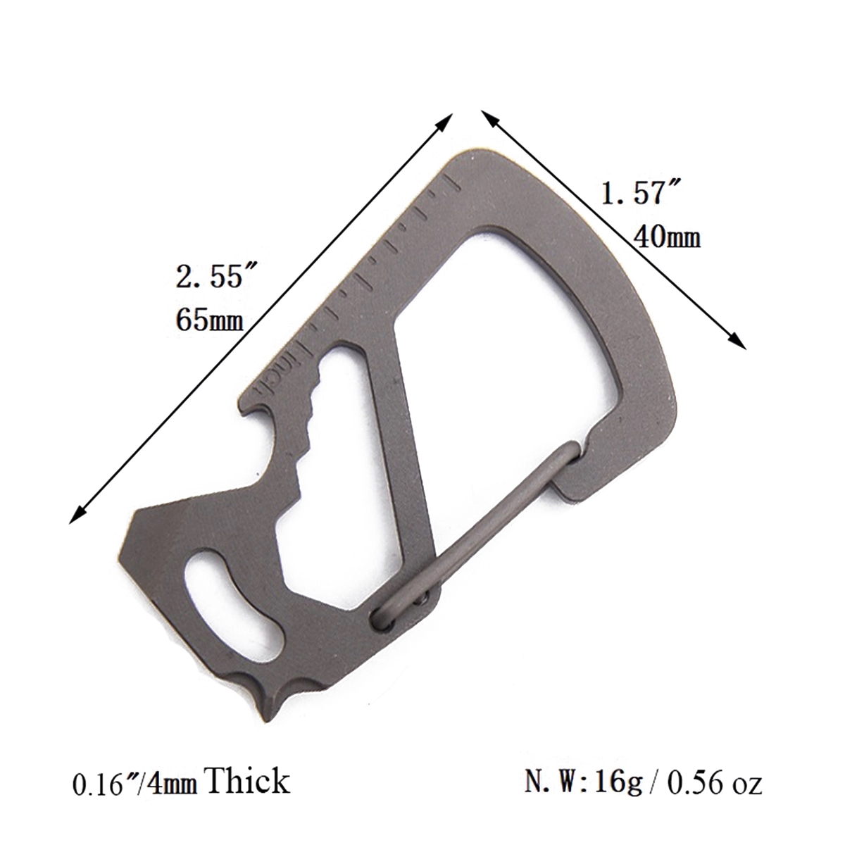 T4 Titanium Pocket Tool Carabiner