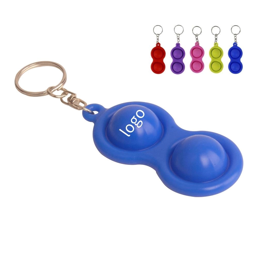 Key Chain Fun of Push Pop Bubbles