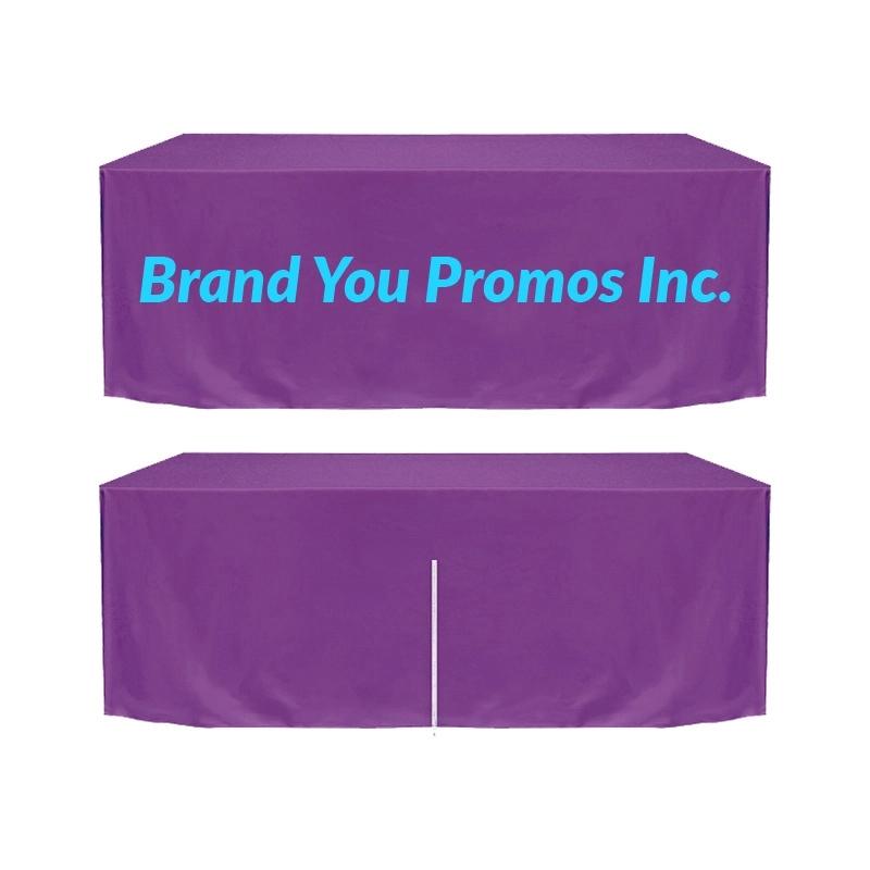 Standard Fitted Table Covers Back with Zipper - 8FT