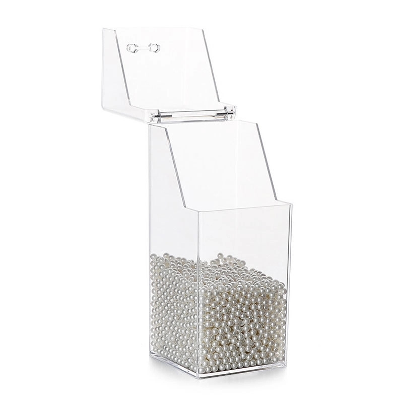Makeup Brush Storage Container with Dustproof Cover and Hand