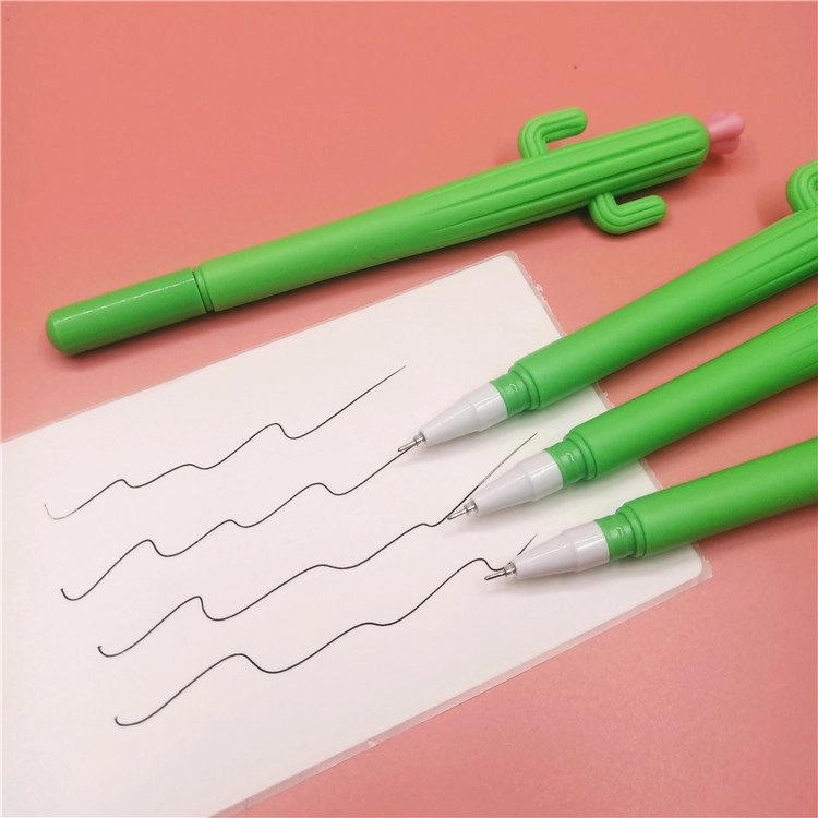 Cactus Ballpoint Gel Ink Pen - Write in Style w/ a 0.5mm Tip