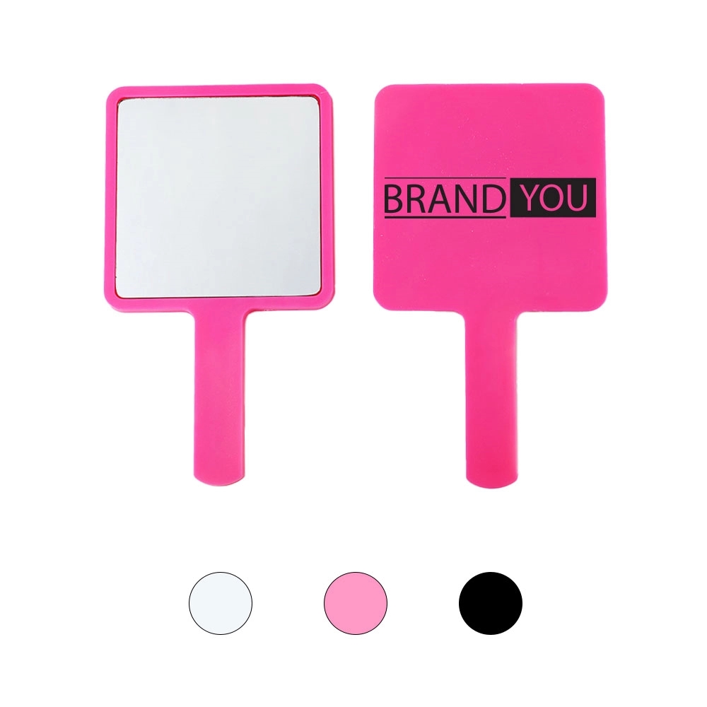 Portable Cosmetic Mirror with Handle for On-the-Go