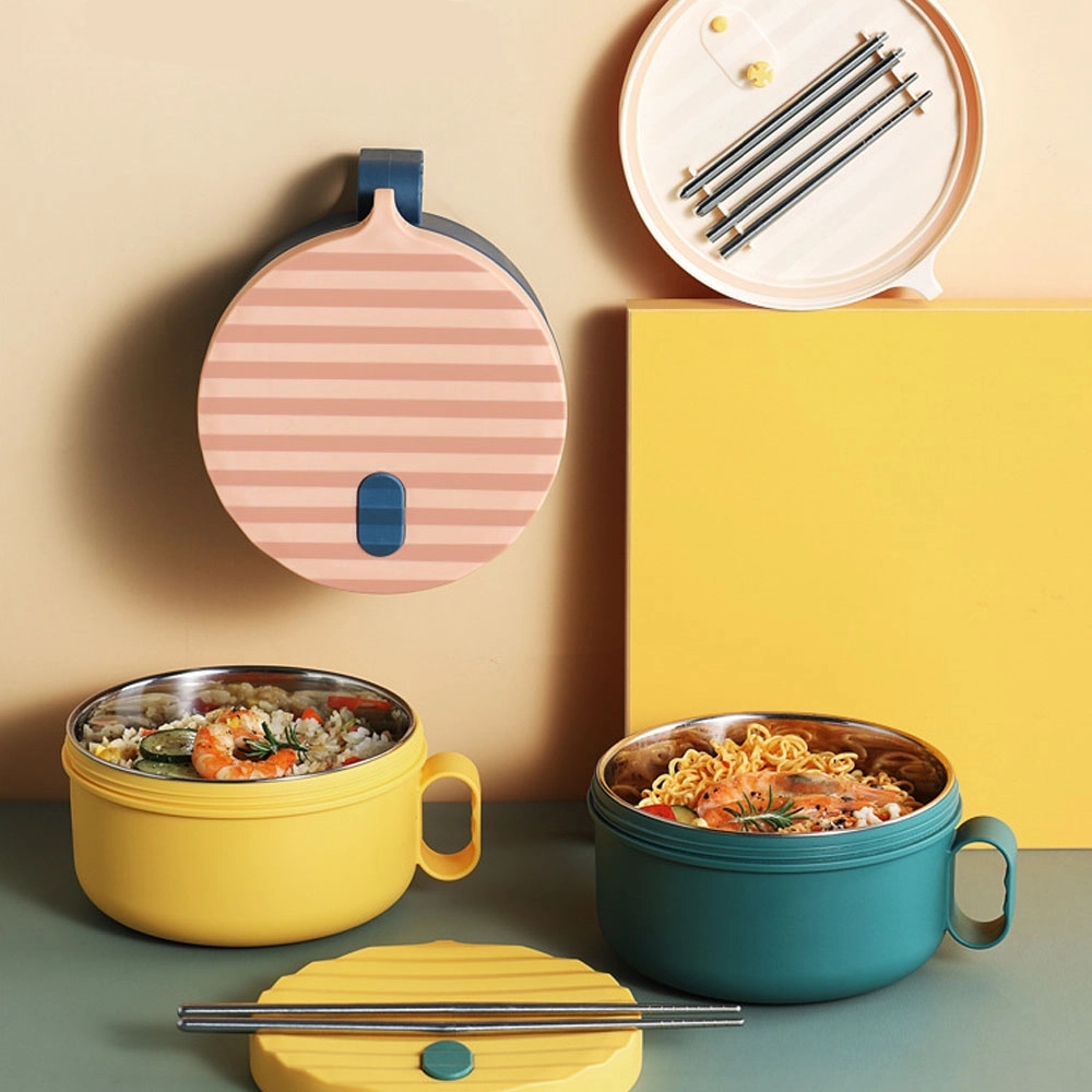 304 Stainless Steel Lunch Box With Lid And Utensils