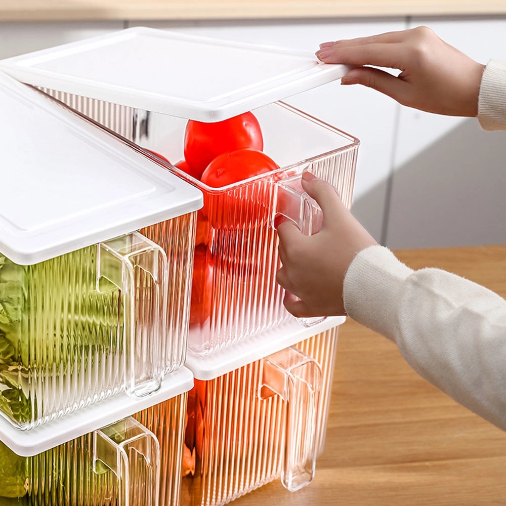 Large-Capacity Transparent Produce Preservation Box