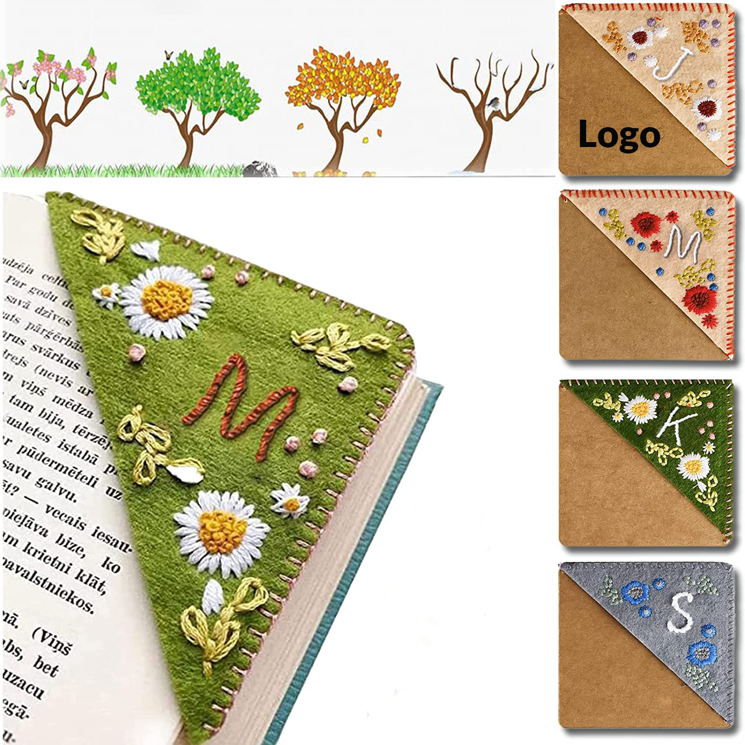 Personalized Embroidery Bookmark