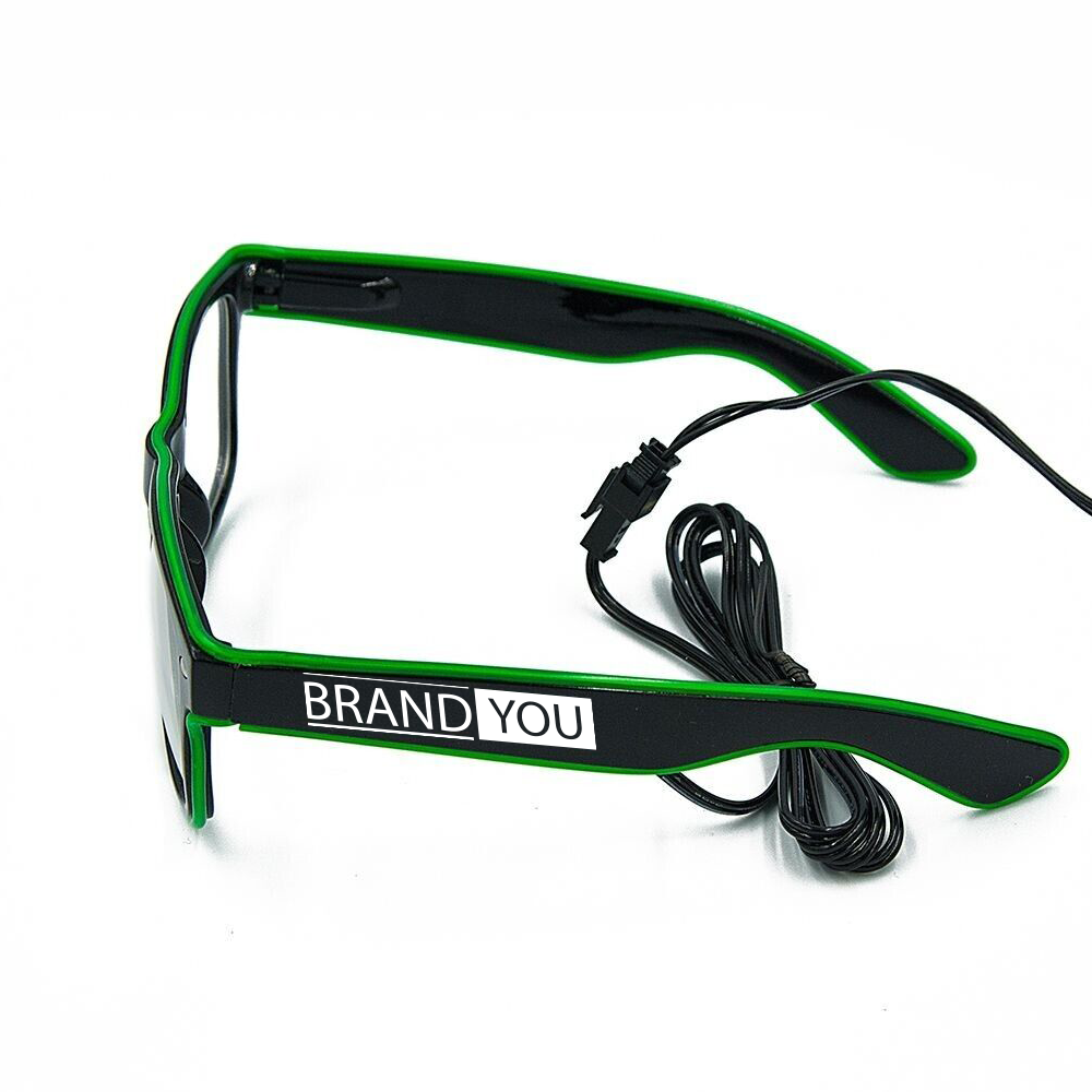 LED Illuminated Glasses with Manual Controls