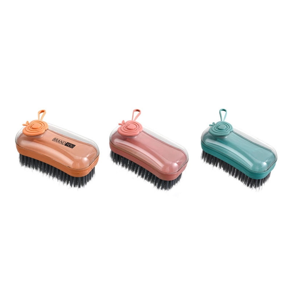 Liquid-Addable Cleaning Brush for Clothes & Shoes