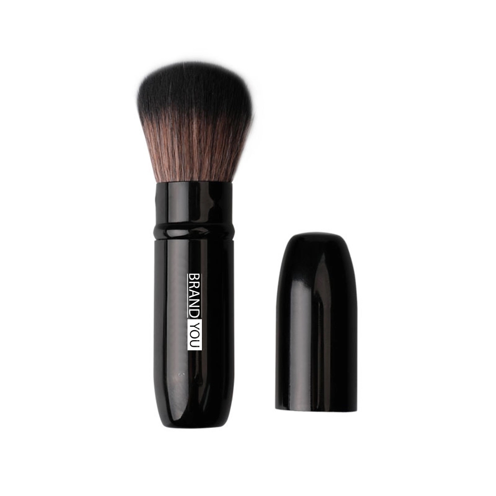 Retractable Powder & Blush Brush with Protective Cover