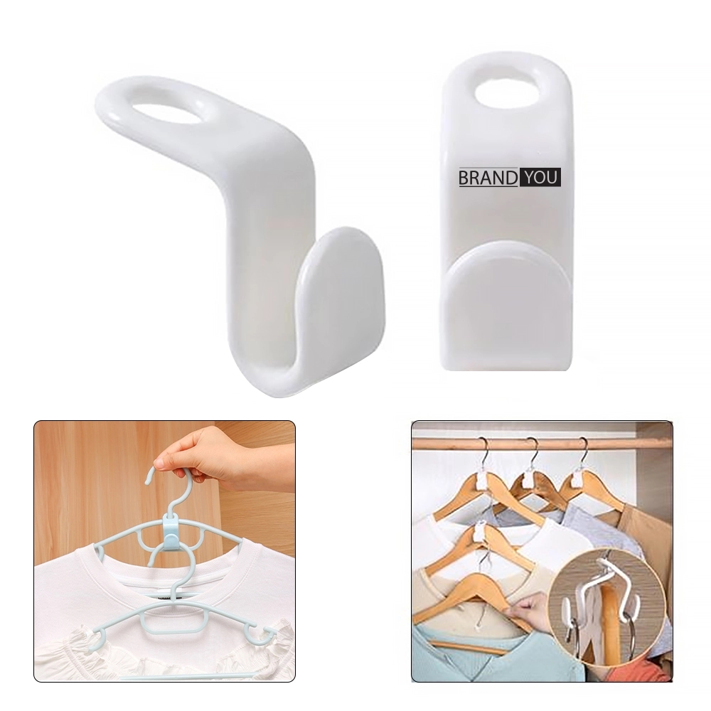 Heavy Duty Clothes Hanger Connector Hooks for Space Saving