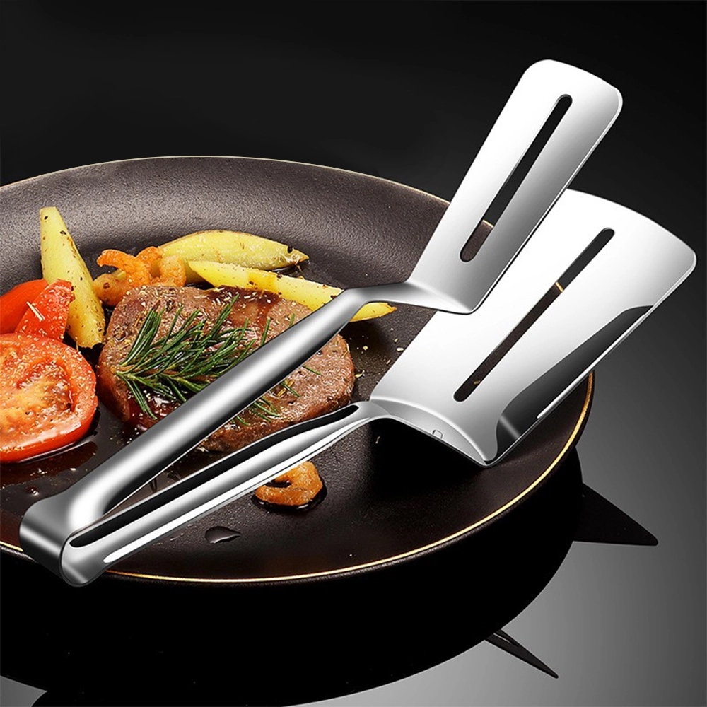 304 Stainless Steel Steak Tongs & Frying Spatula
