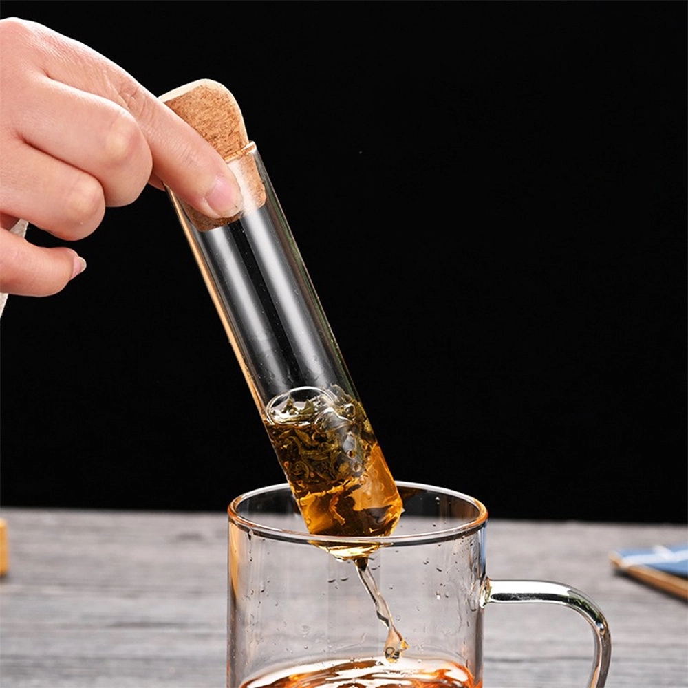Glass Tea Filter with Cork Lid