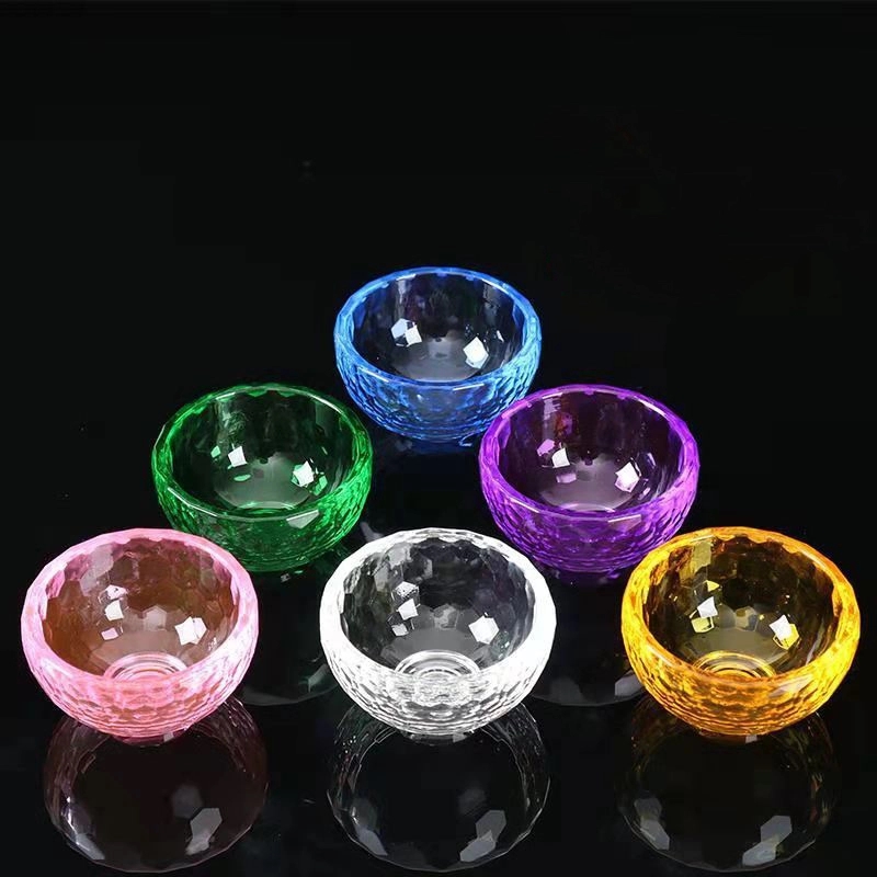 Sparkling Faceted Crystal Mini Bowl
