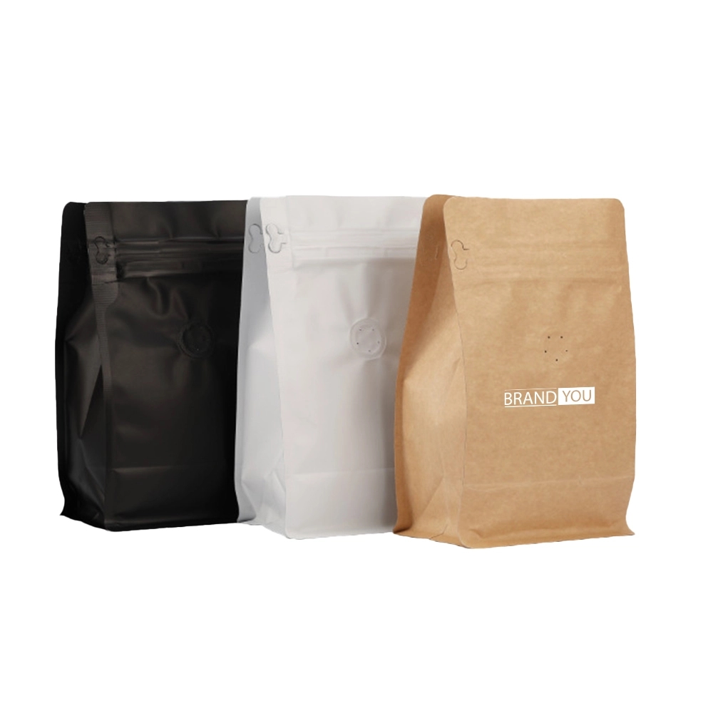8oz Aluminum Foil Standing Coffee Bags w/ Valve