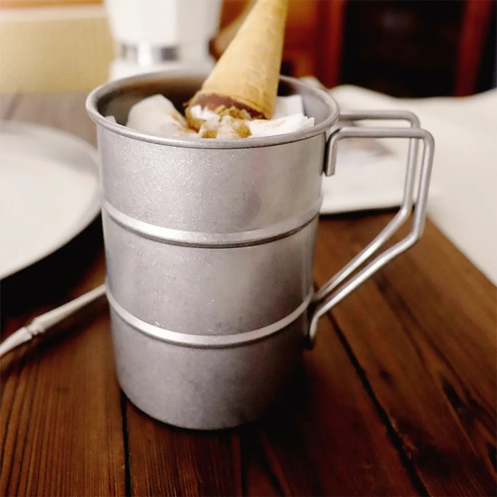 12 oz Vintage Distressed Stainless Steel Mug