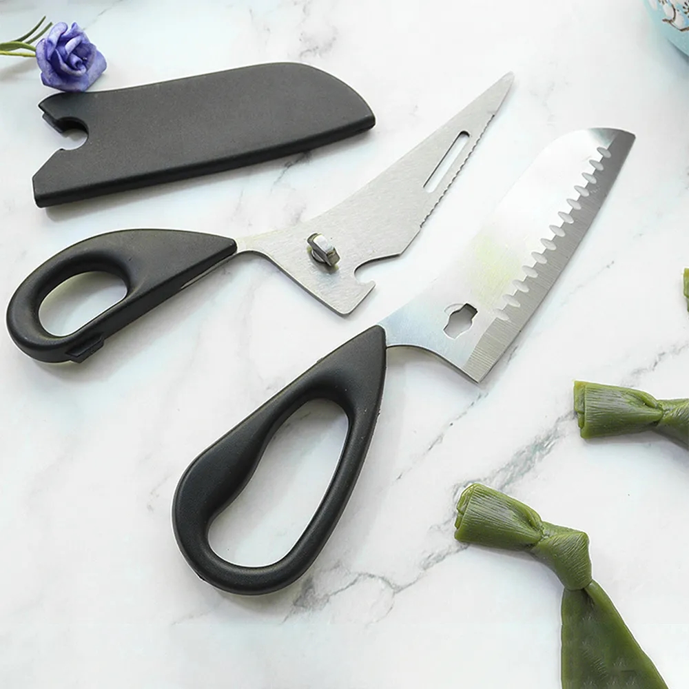 Versatile Detachable Stainless Steel Kitchen Scissors