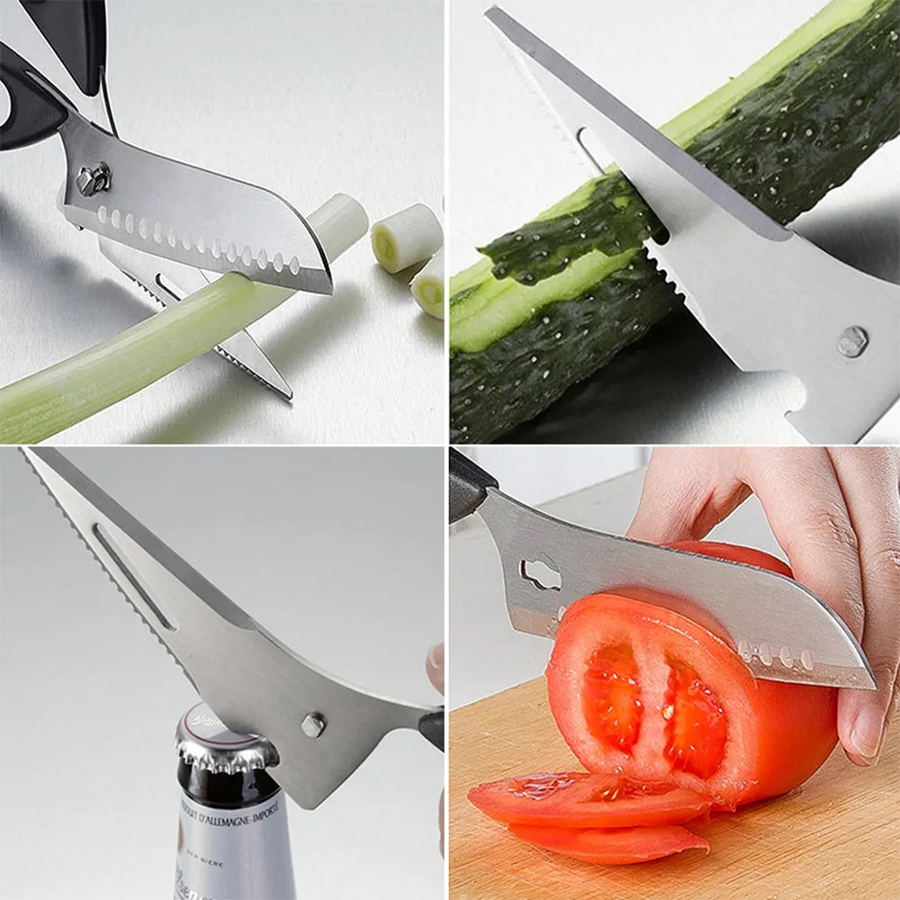 Versatile Detachable Stainless Steel Kitchen Scissors