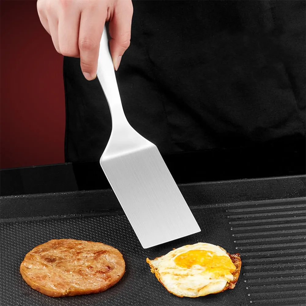 Versatile 304 Stainless Steel Frying Spatula for Cooking