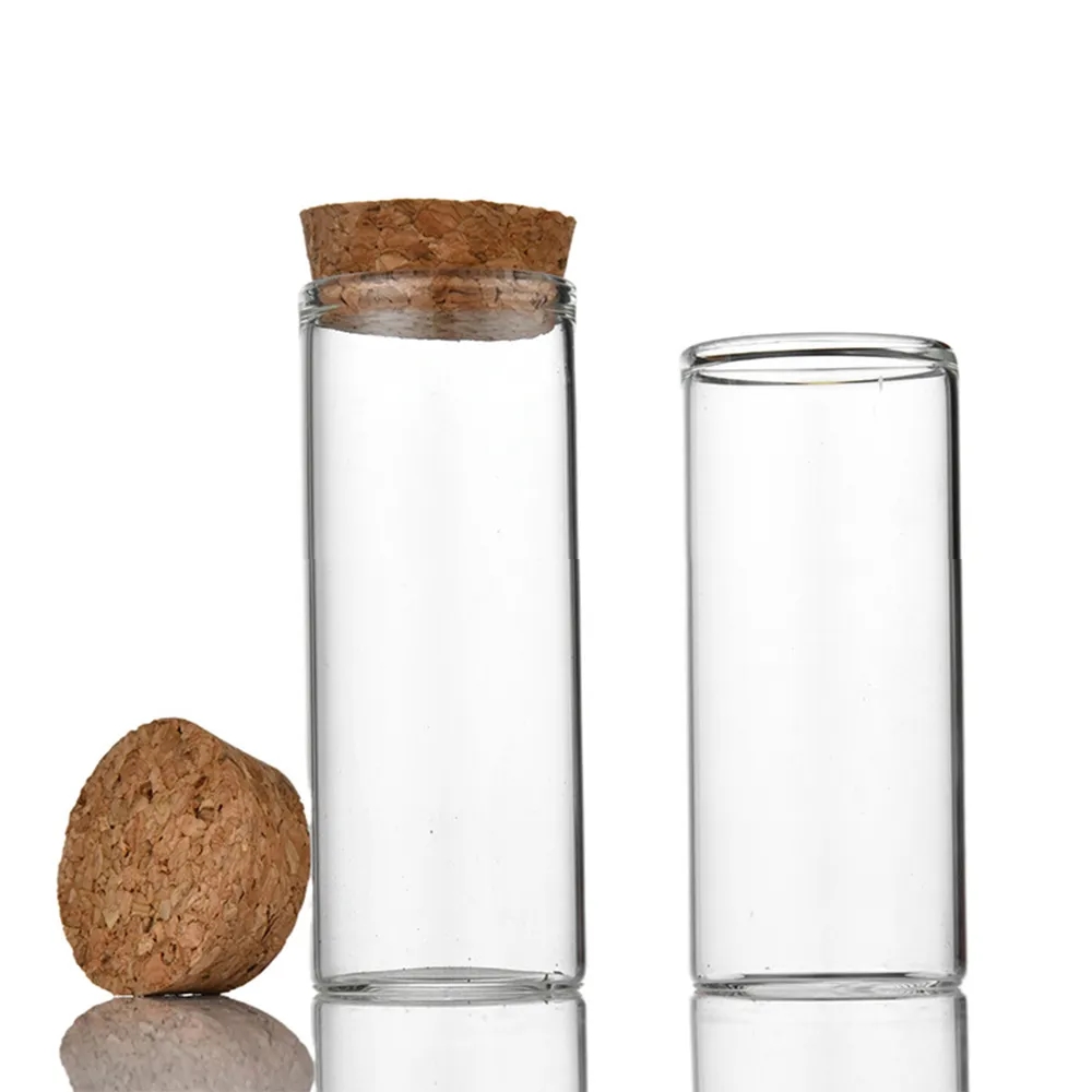 25ml 30mm Straight Mouth Glass Bottle with Wooden Cork