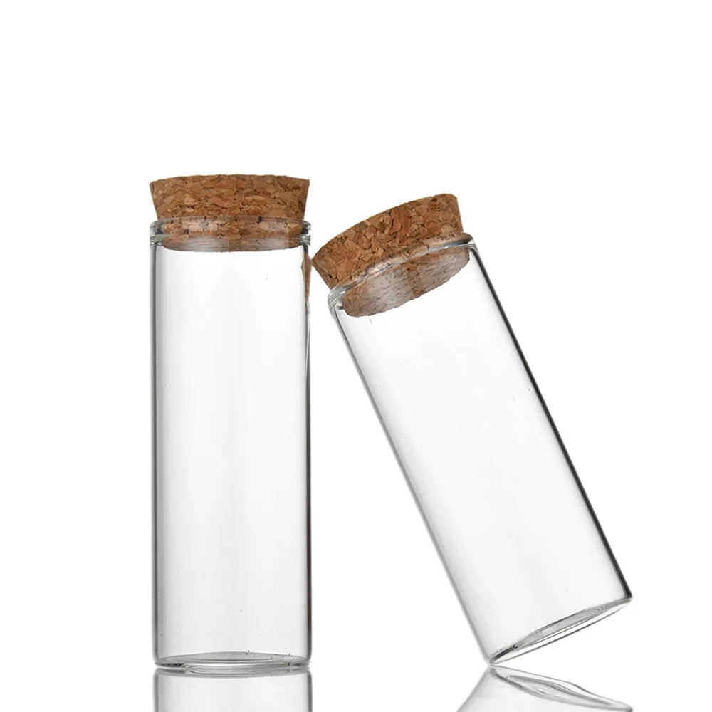 25ml 30mm Straight Mouth Glass Bottle with Wooden Cork