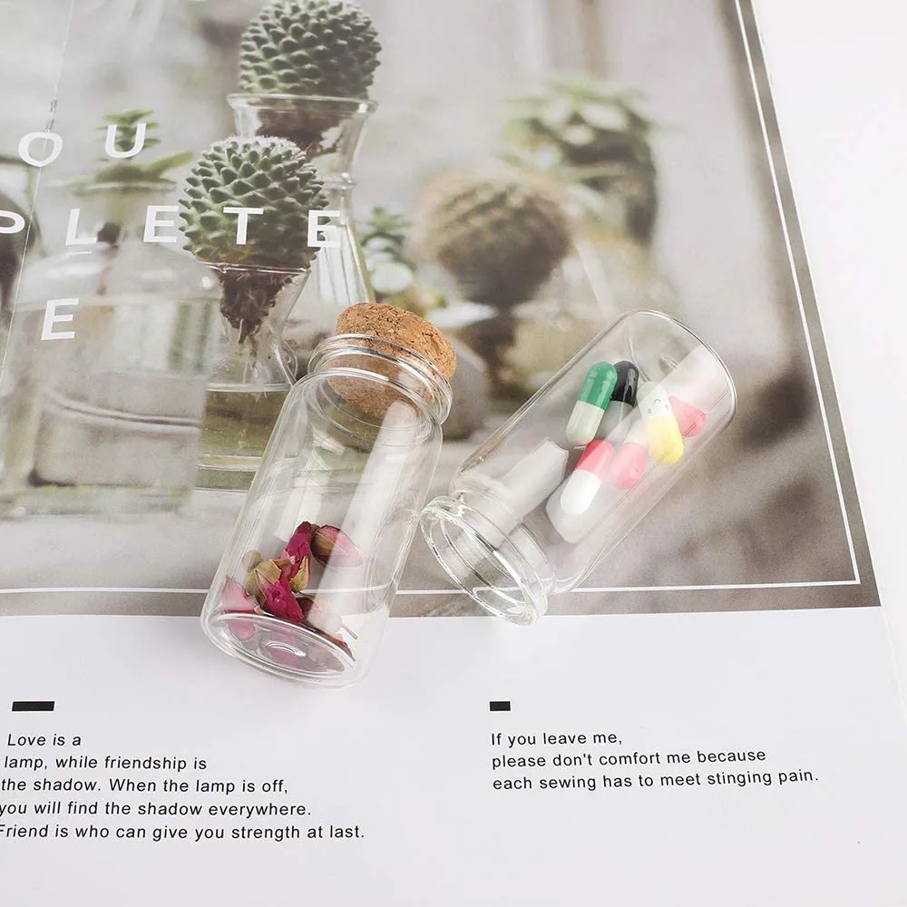 25ml 30mm Straight Mouth Glass Bottle with Wooden Cork