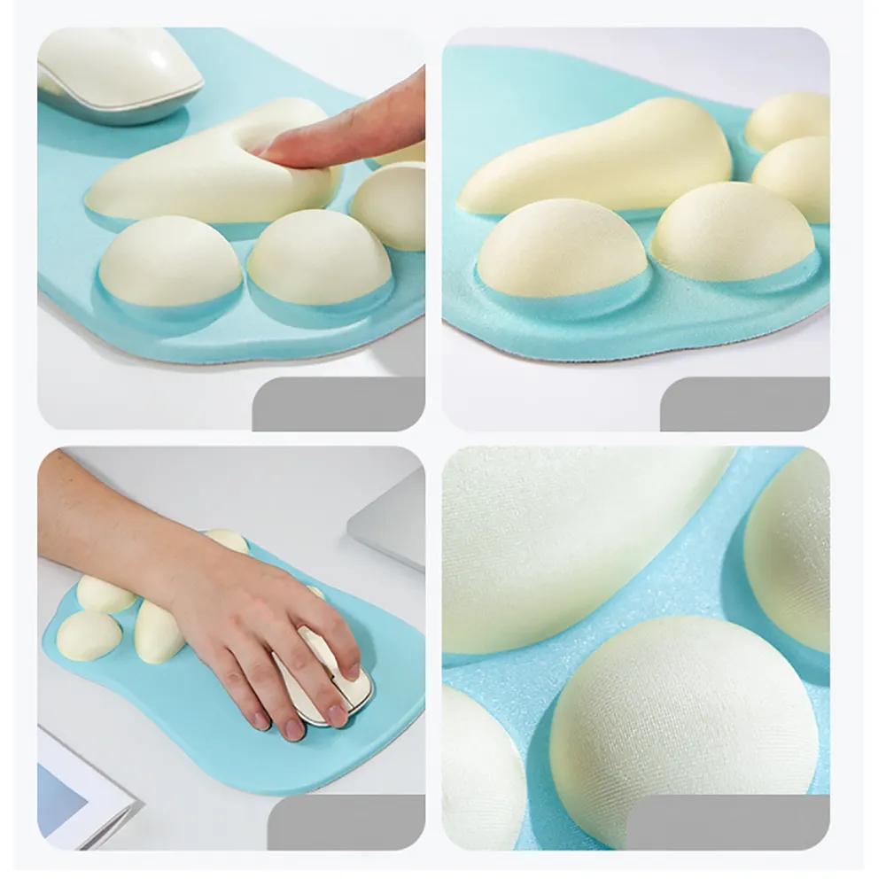 Cat Claw XL Mouse Pad with 3D Wrist Rest for Office/Gaming