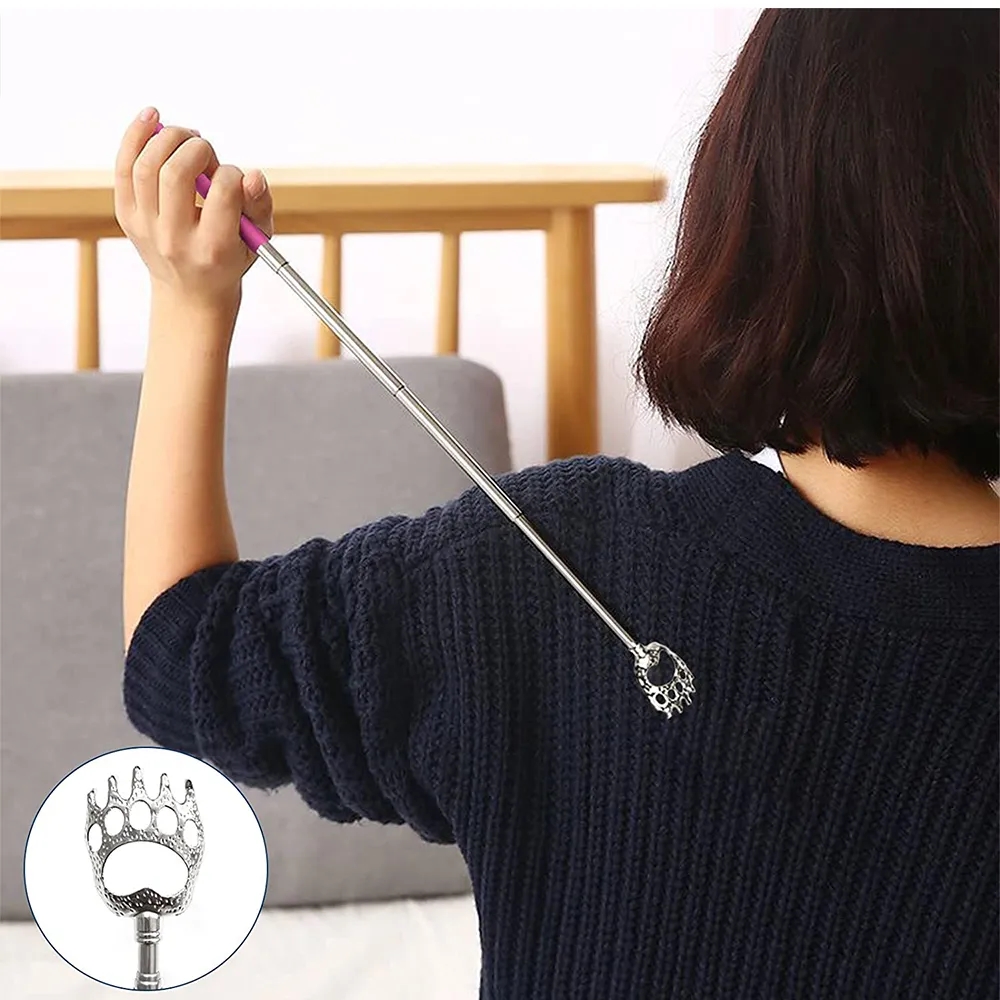 Telescopic Stainless Steel Back Scratcher