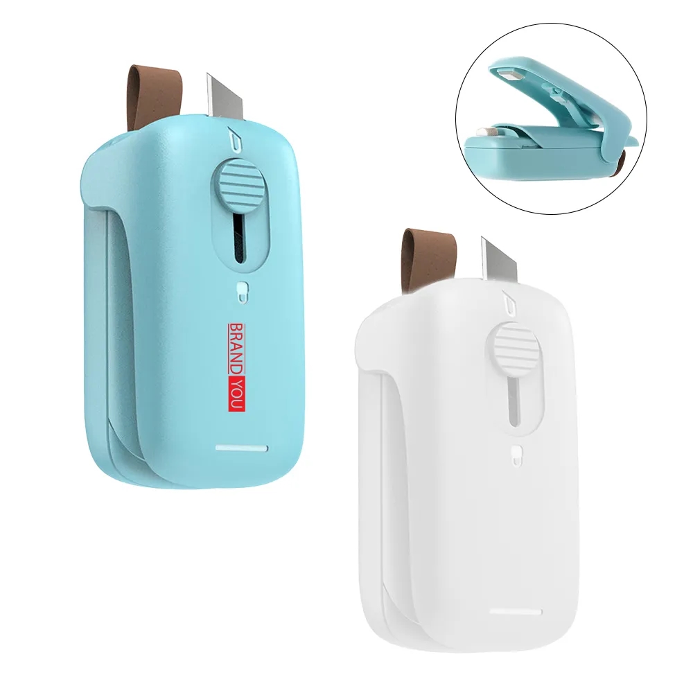 Mini Portable Snack Sealer with Cutter