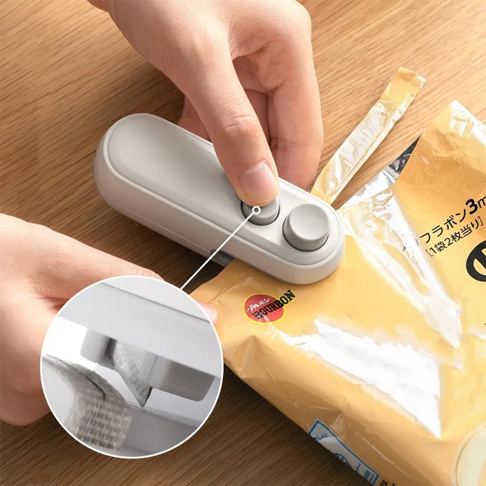 Mini Portable USB Rechargeable Snack Sealer with Opener