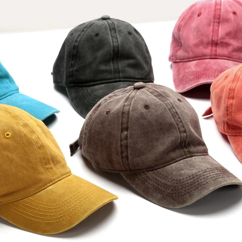 Washed Denim Baseball Cap