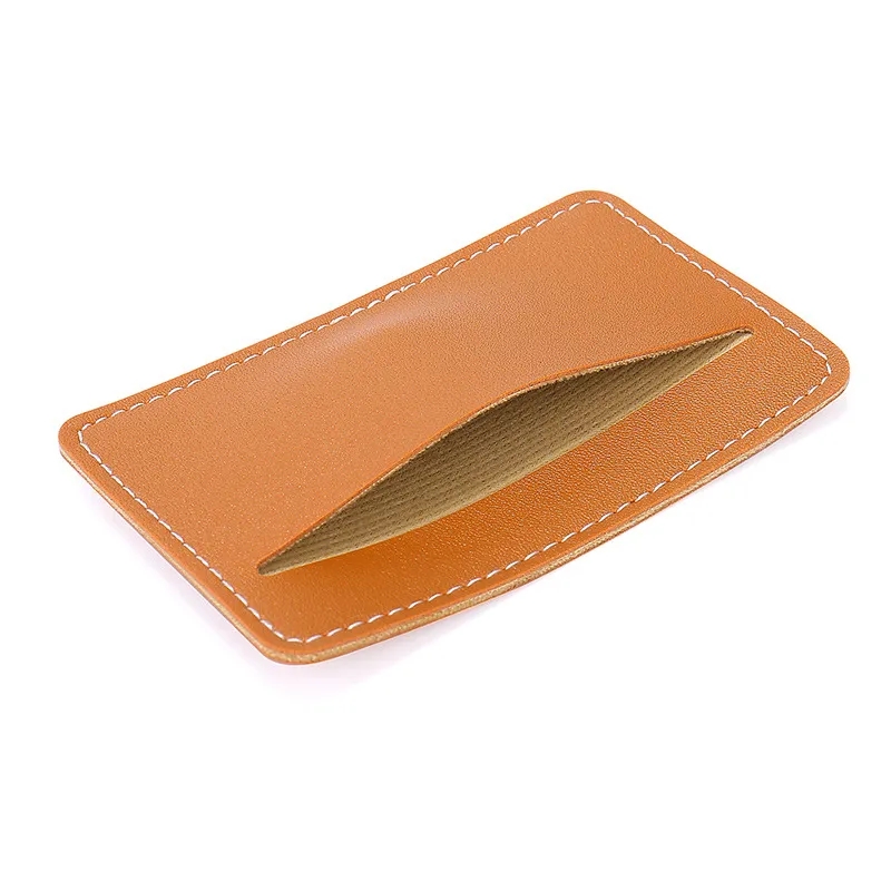 Ultra-Thin PU Card Holder - Sleek and Minimalist Single Slot