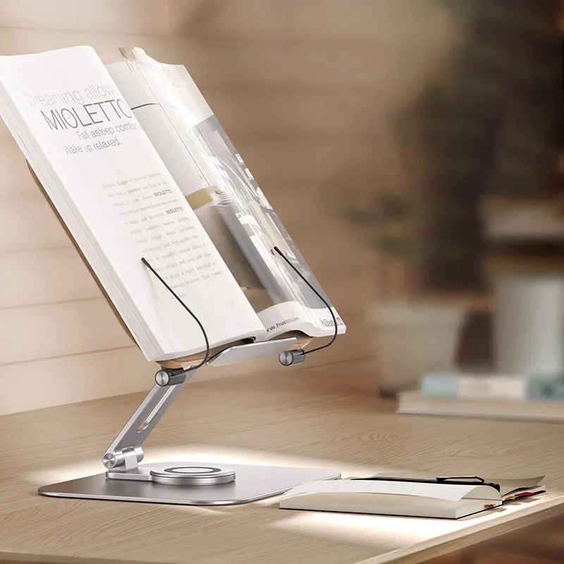 Adjustable 360-Degree Rotating Reading Stand