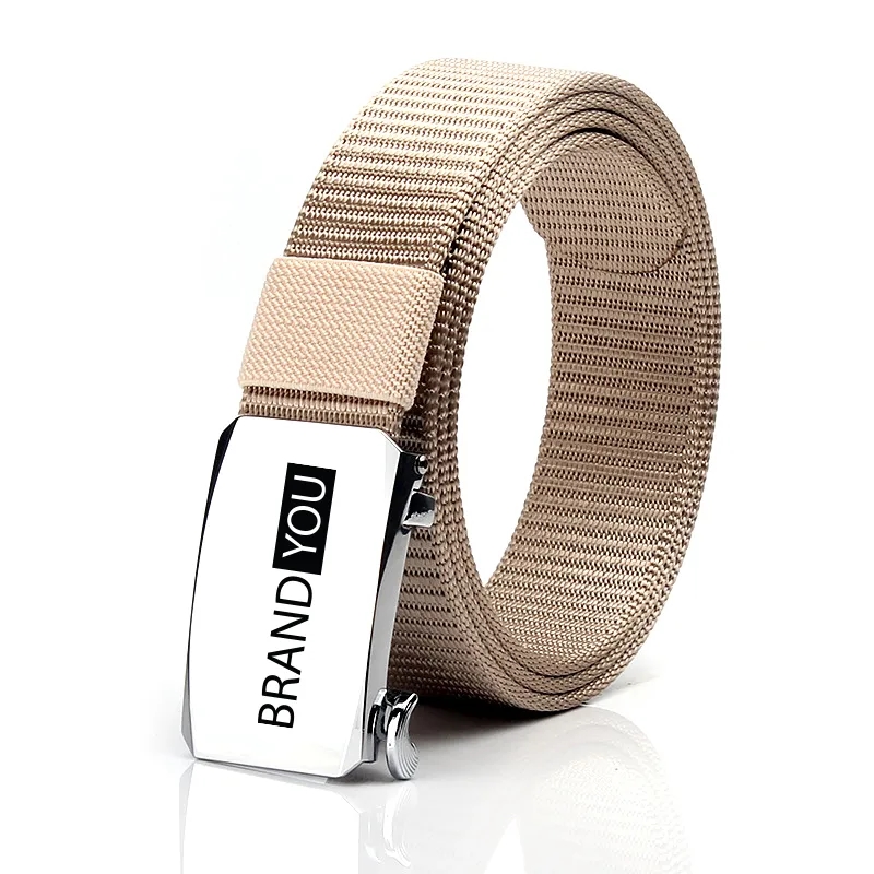Casual Stylish Alloy Automatic Buckle Nylon Belt