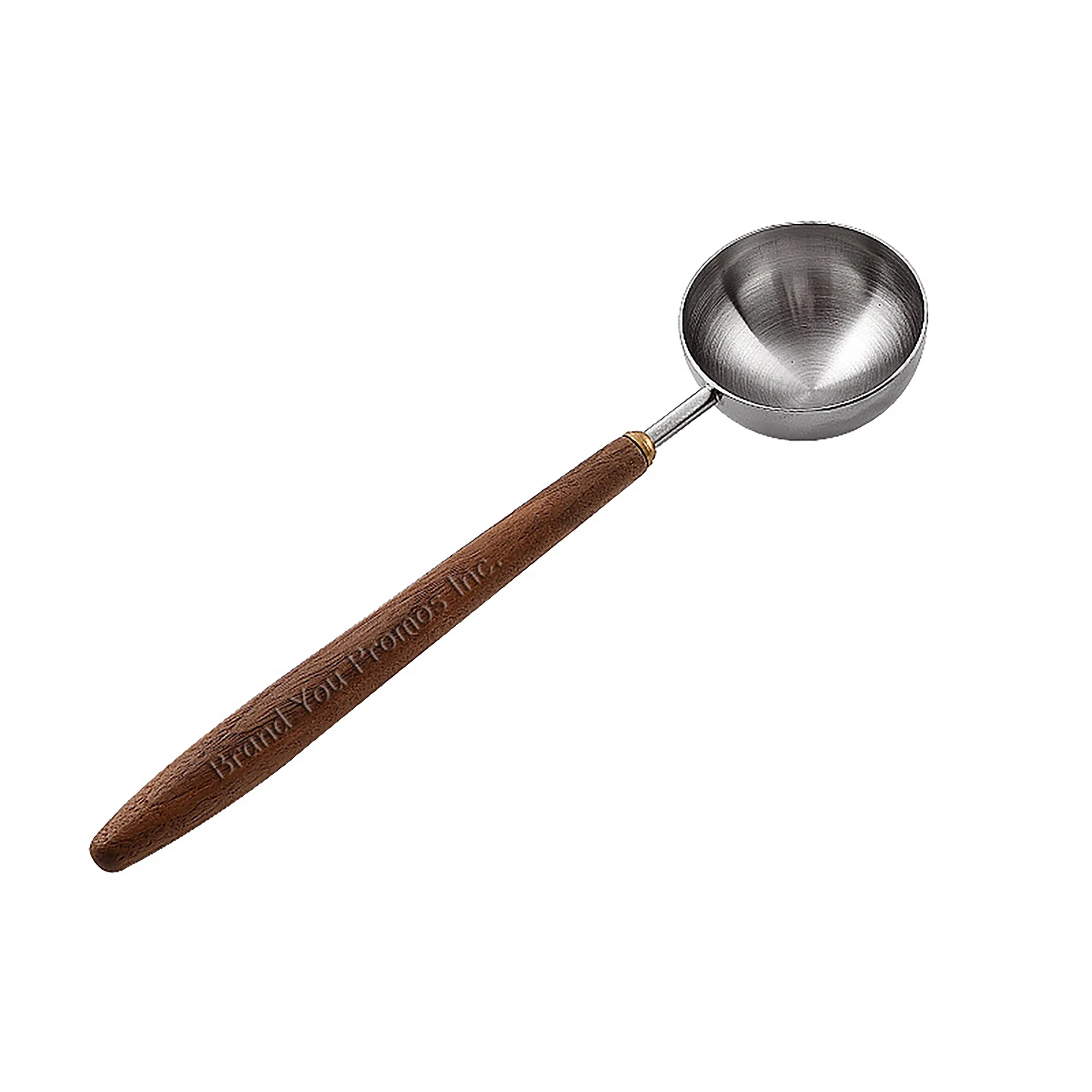 1 Cup Stainless Steel Measuring Spoon w/ Walnut Handle