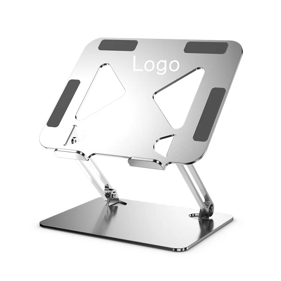 Foldable Adjustable Metal Laptop Stand w/ Heat Dissipation