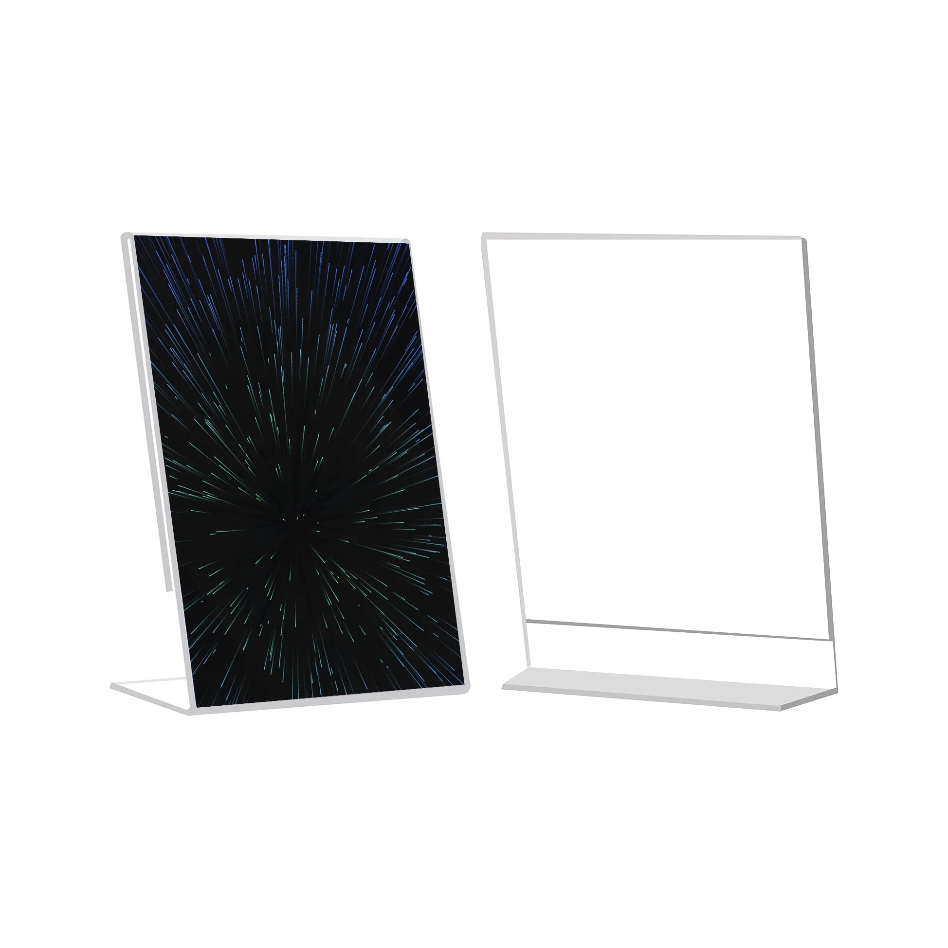 8.5 x 11 Vertical L Shape Display Stand Acrylic Sign Holder