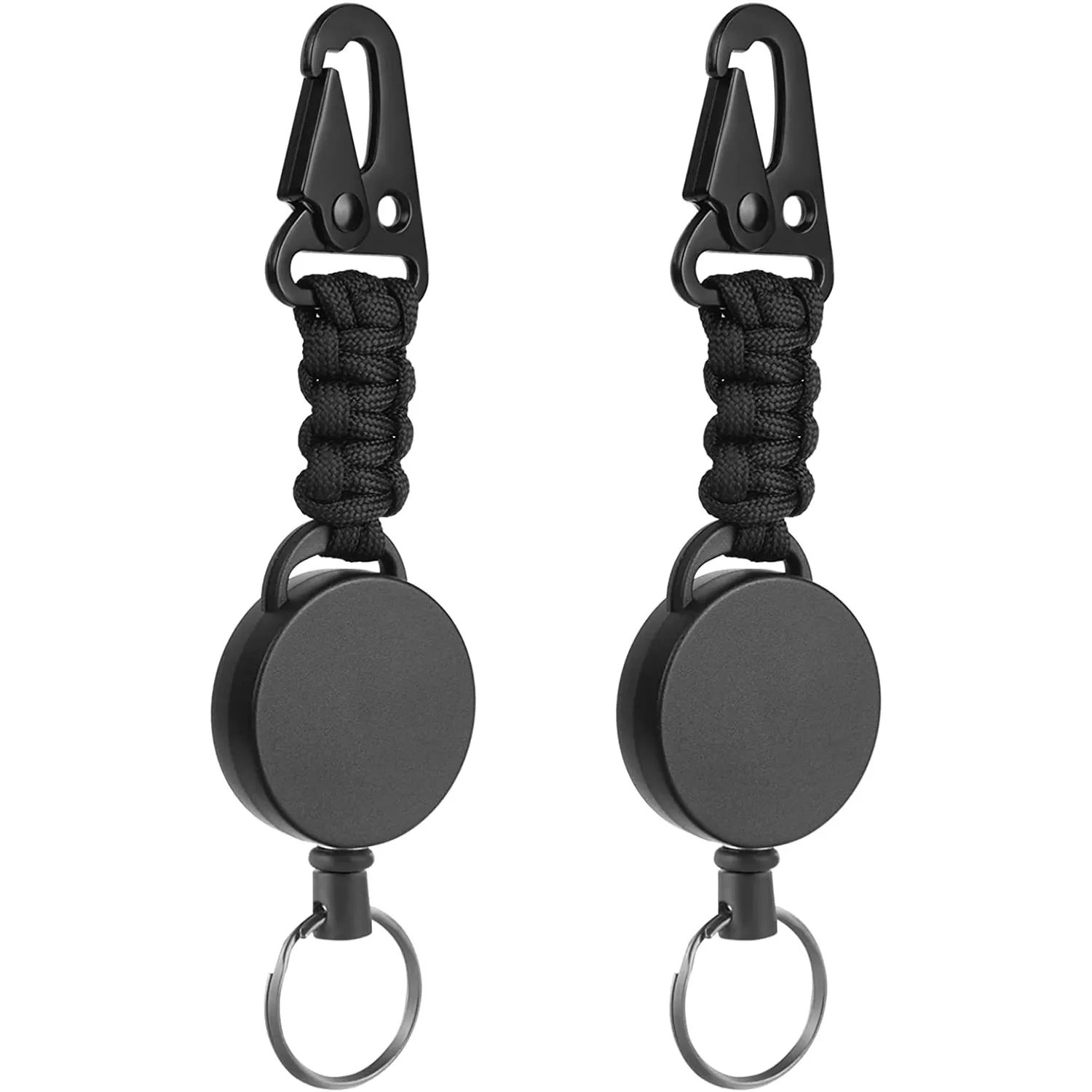 Heavy-Duty Retractable Keychain with Zinc Alloy Eagle Mouth