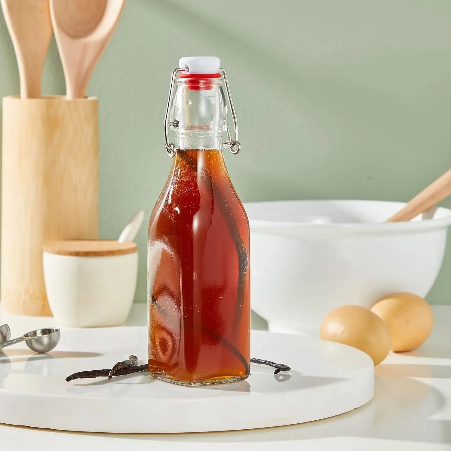8 oz Artisan Swing Top Glass Bottle for Home Brewing
