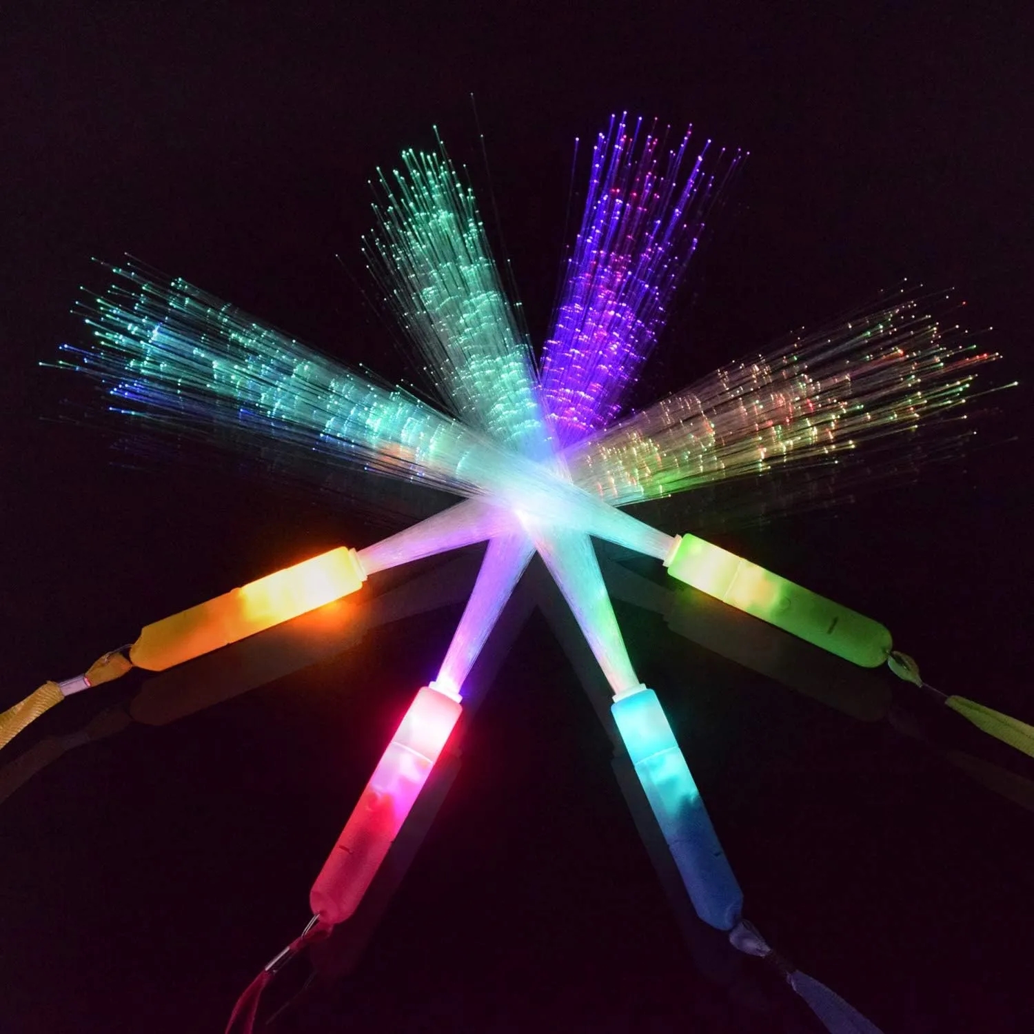 Colorful LED Glow Wand Sticks - 3 Flashing Modes Party Favor