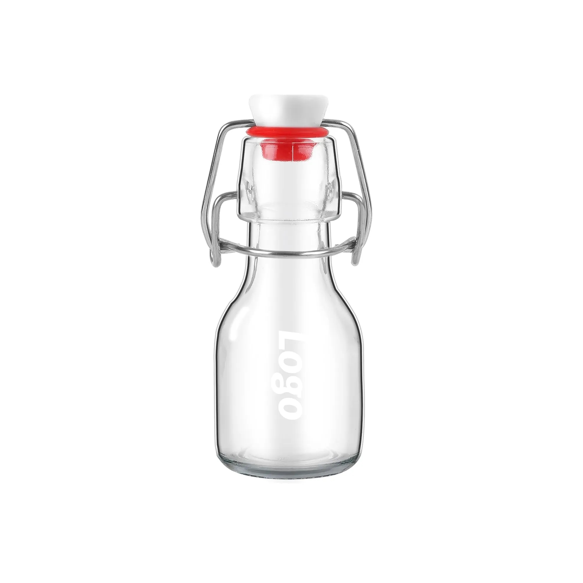 2 oz Airtight Swing Top Brewing Glass Bottles for Beverages