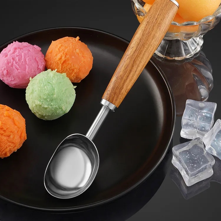 Self-Defrosting Stainless Steel Ice Cream Scoop