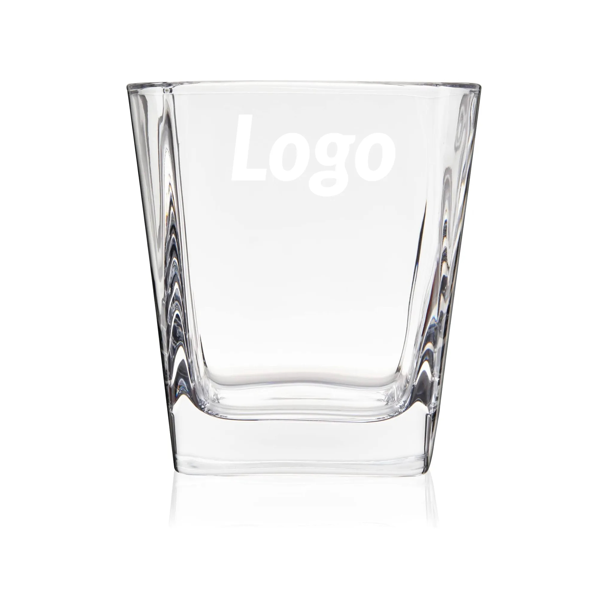 8 oz Square Whiskey Glasses for Cocktails, Drinks or Liquor