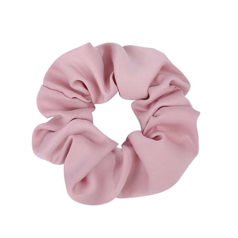 Elegant Silk Satin Scrunchy - Neutral, Gentle Hair Accessory