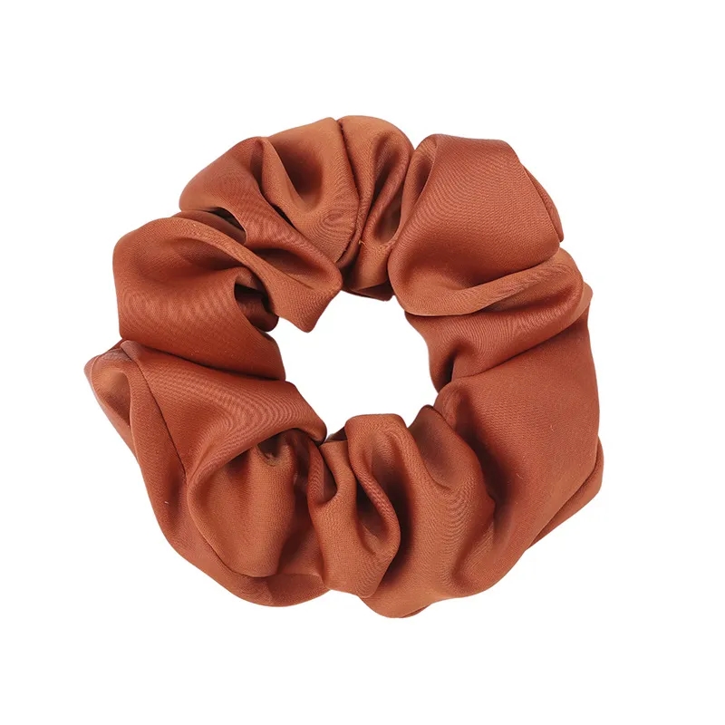 Elegant Silk Satin Scrunchy - Neutral, Gentle Hair Accessory