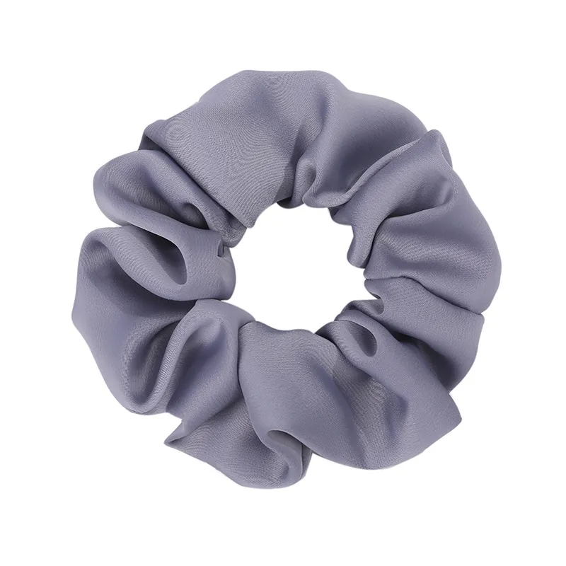 Elegant Silk Satin Scrunchy - Neutral, Gentle Hair Accessory