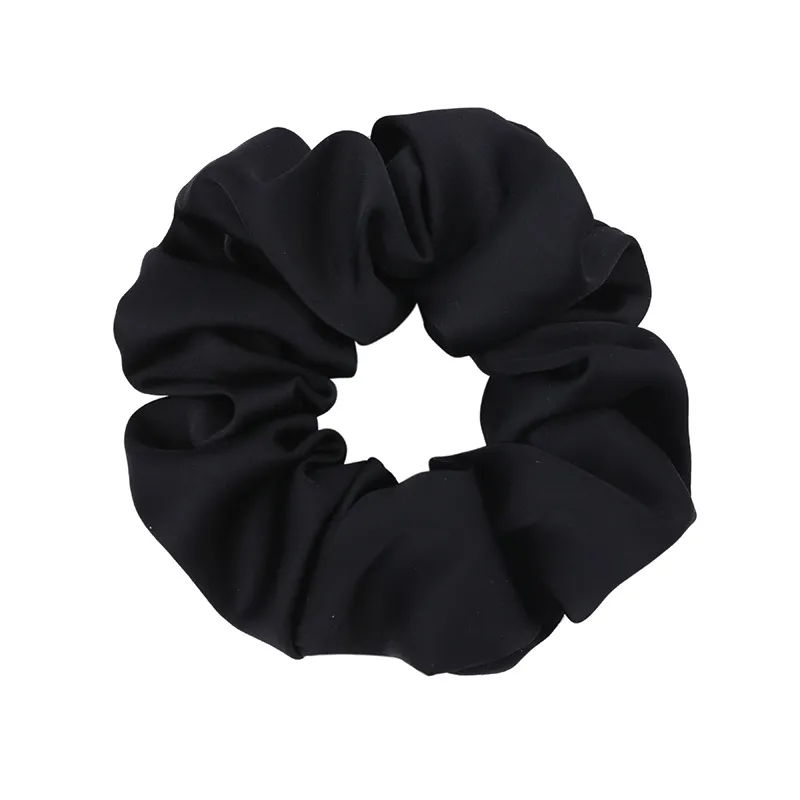 Elegant Silk Satin Scrunchy - Neutral, Gentle Hair Accessory