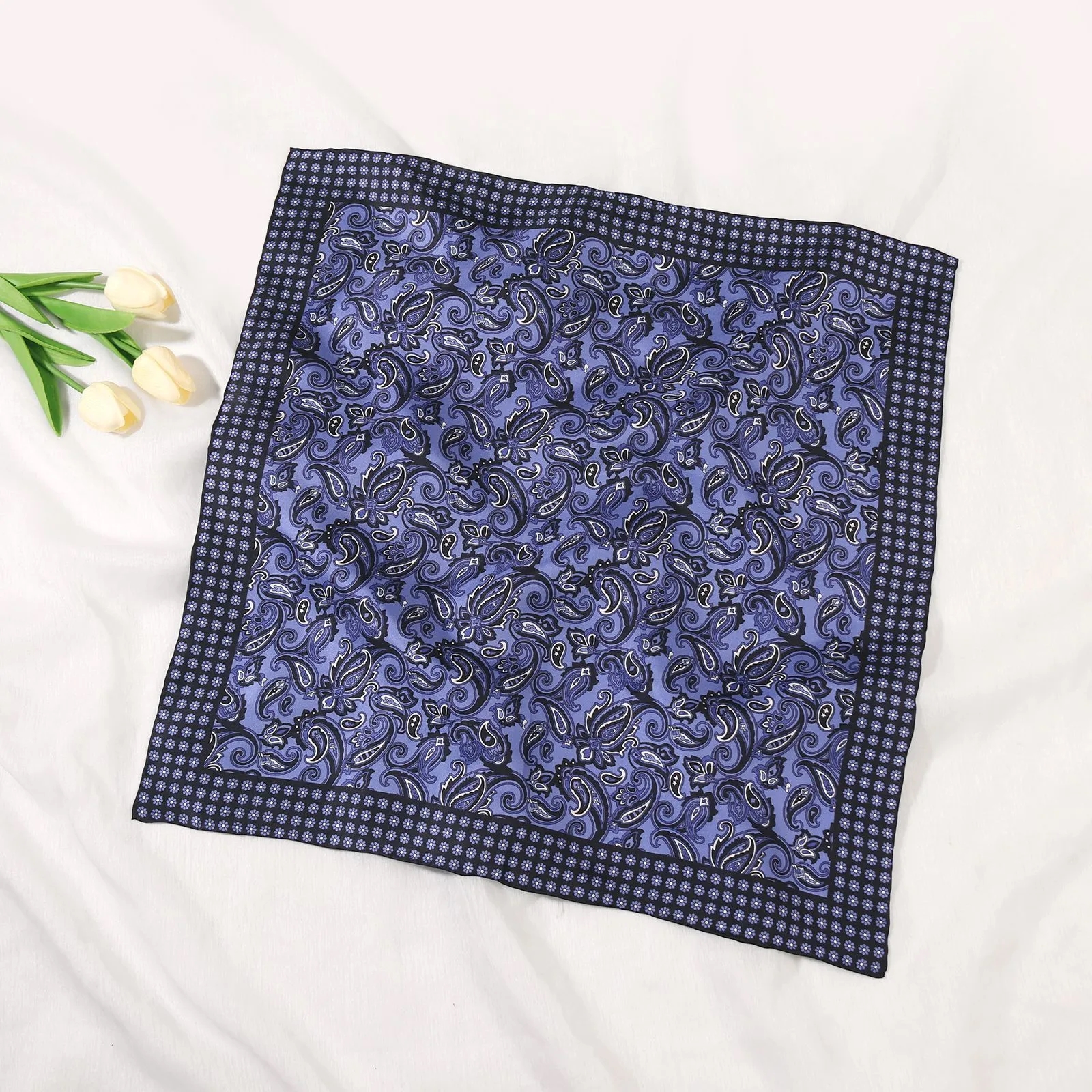 36" Versatile 100% Silk Large Square Scarf & Shawl for Women