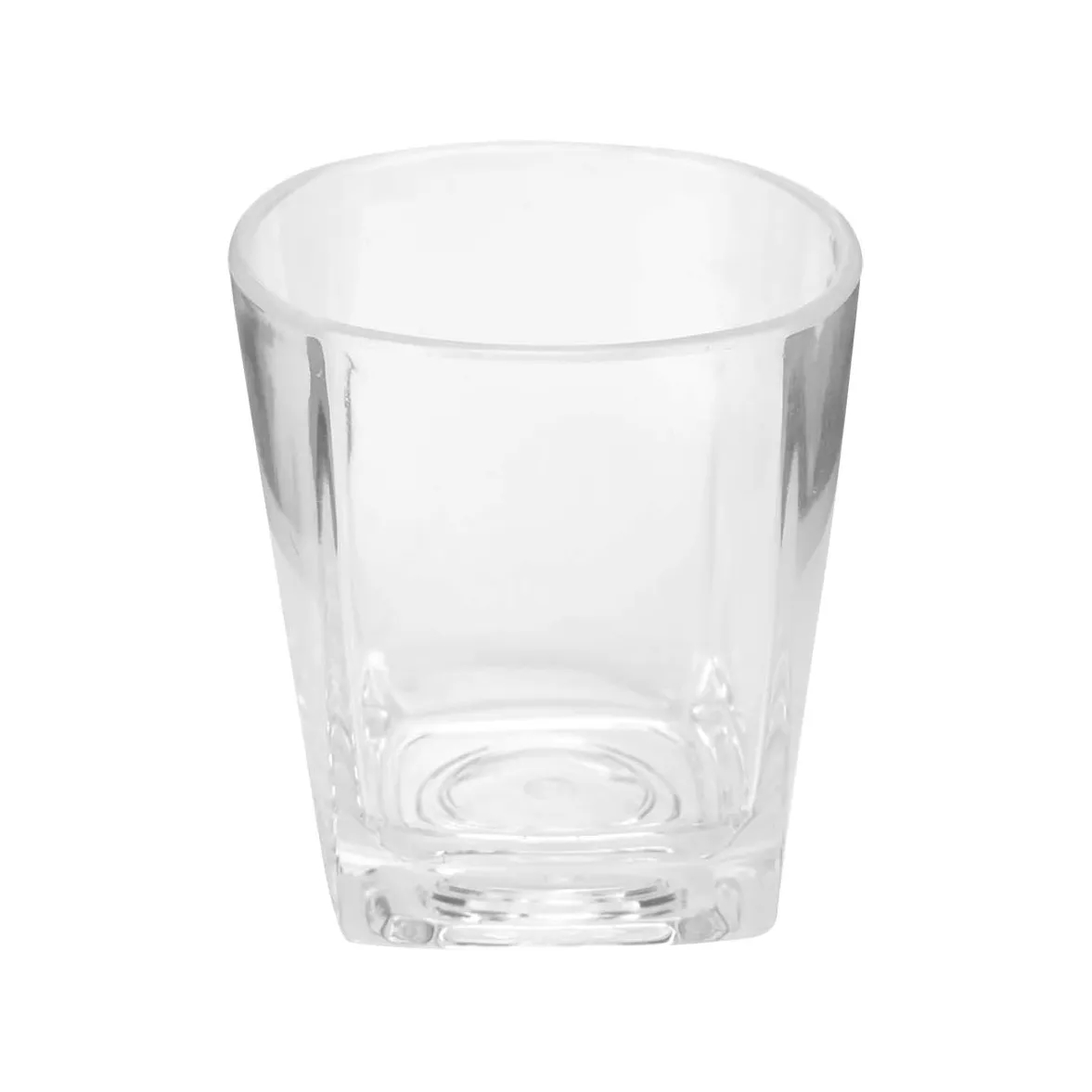 6 oz Clear Durable Acrylic Square Beer Glasses Wine Cups