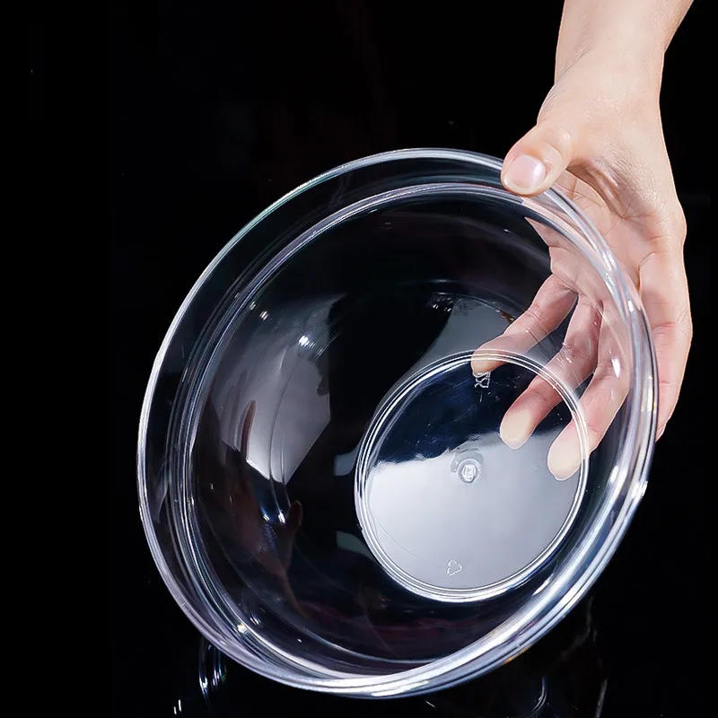 9" Break-Resistant Clear Acrylic Serving Mixing Bowls 2500ml