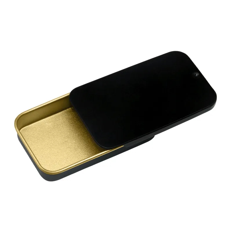 Mini Tin Box Candy Pill Cas Bin Jar Organizer w/ Slide Top